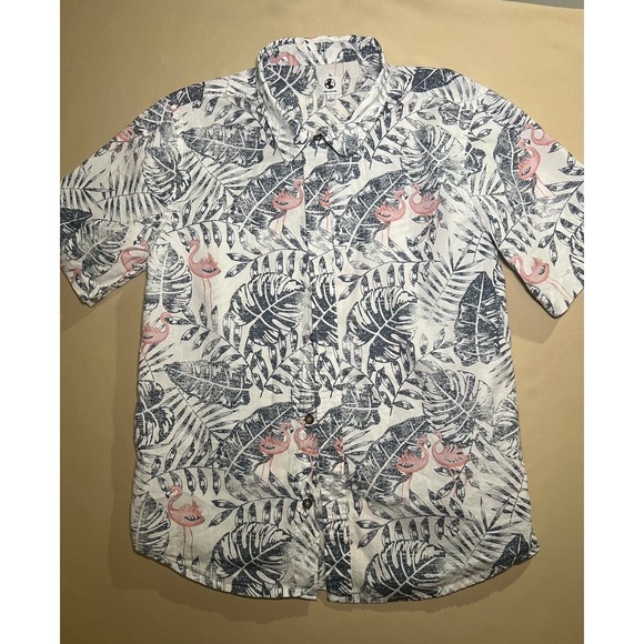 Button down flamingo kids large‎ dress shirt - Picture 1 of 5